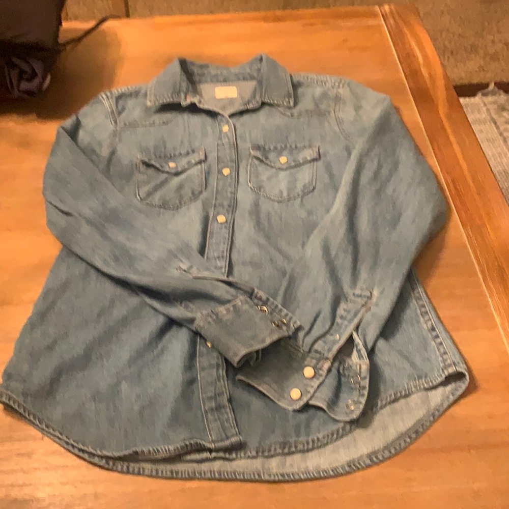 Gap denim shirt.